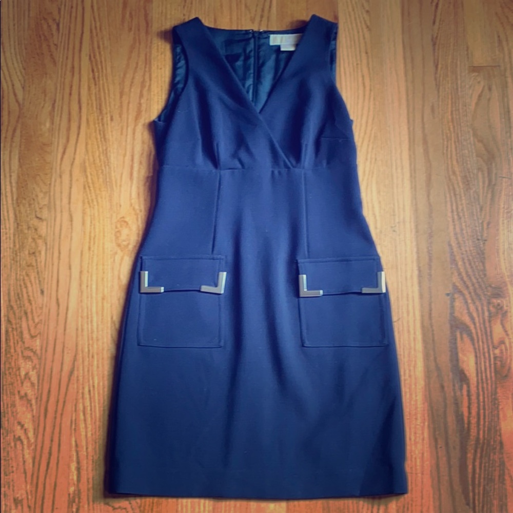 Michael Kors Navy Sheath Dress